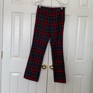 Girls plaid pants